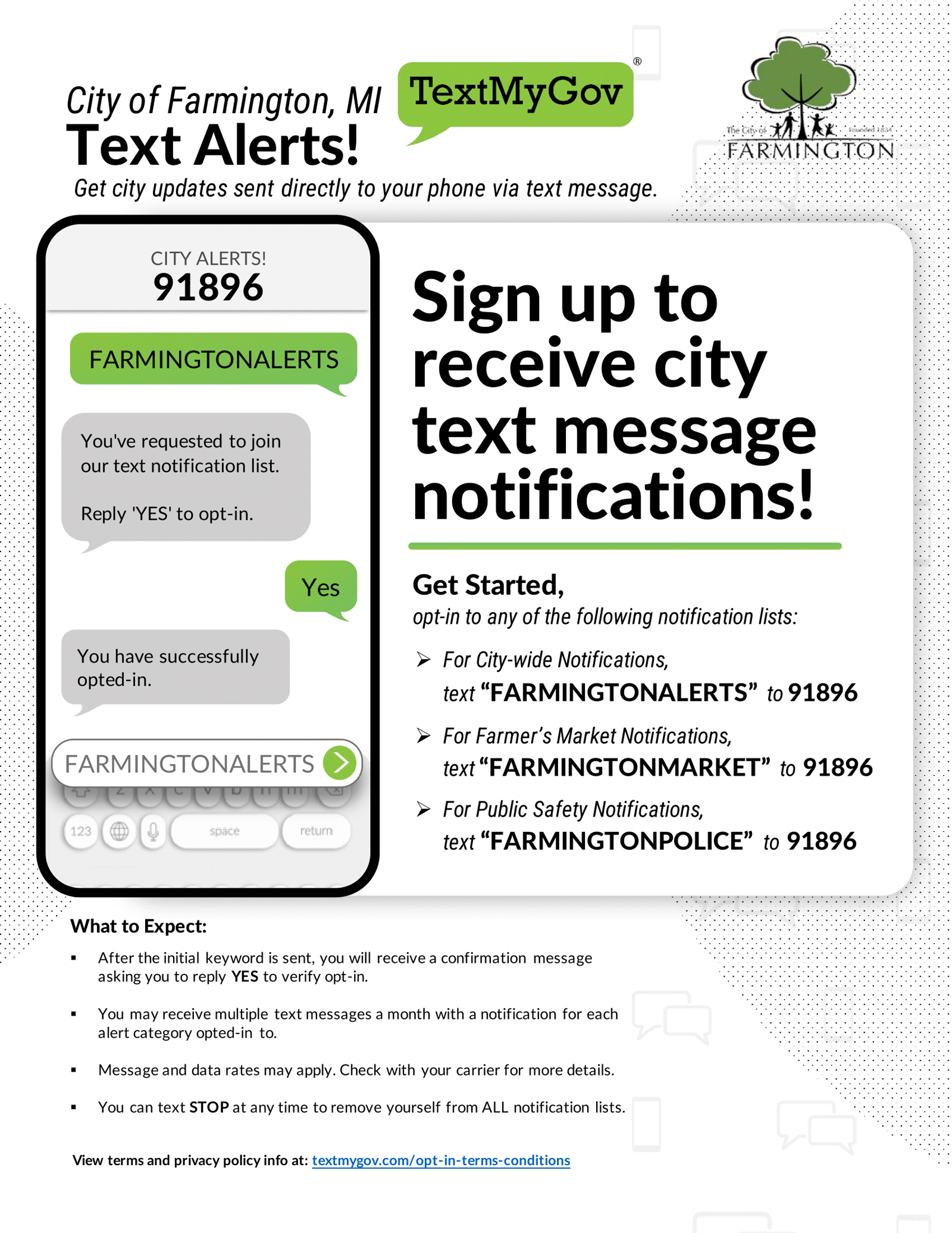 TextMyGov Instructions