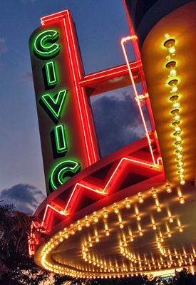 Farmington Civic Theater Sign